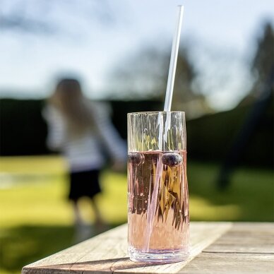 Šiaudeliai CHEERS STRAWS 27 cm rinkinys iš 8 su šepečiu 1