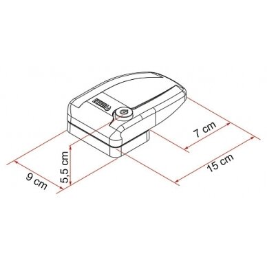 Apsaugos blokas Safe Door Frame, baltas 1