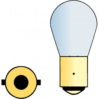 Automobilio lempos bajonetinis pagrindas BA 15 12 V
