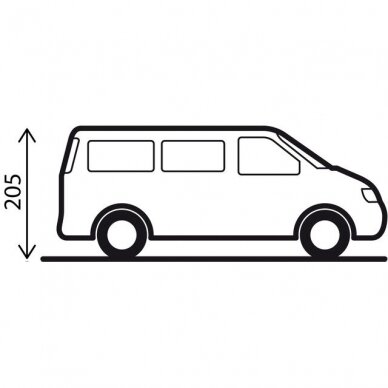 Bagažinės palapinė VW T5-T6 BRUNNER Comet 3