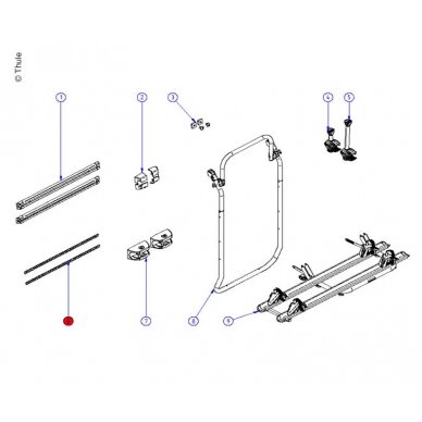 Dengiamoji juostelė briaunota 750mm 2vnt