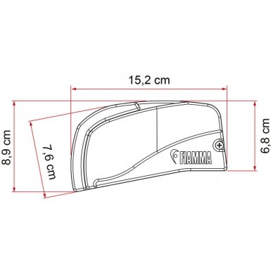 Fiamma markizės F40, skirtos VW T5/T6 be stogo bėgelio 2