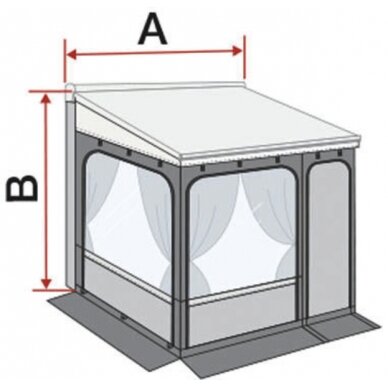 „Fiamma Privacy Room“ Tvirta markizė, skirta F 65 / F 80 1