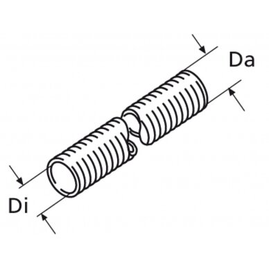 Lankstus vamzdis Pak Dia.
60 mm 1