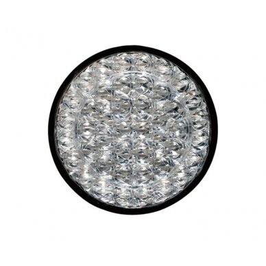 LED indikatorius Cat1+2 12V, 3W IP67 500 mm skaidrus laidas