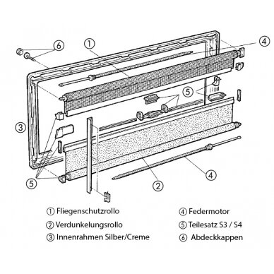 Montavimo komplektas Seitz S3/S4 langas