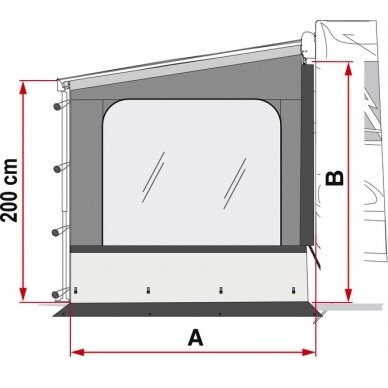 Side W Pro F45/F65/F80 šoninio skydelio montavimo aukštis 225-280cm 1