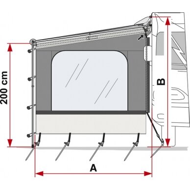 Side W - šoninė panelė markizei Caravanstore/F35 1