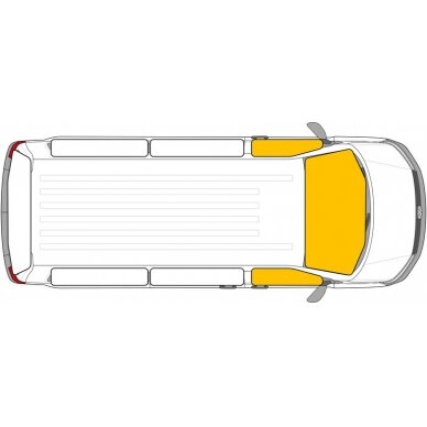 Termo uždangalai Isoflex vairuotojo kabinai Ducato 290 2015+ 3 dalių