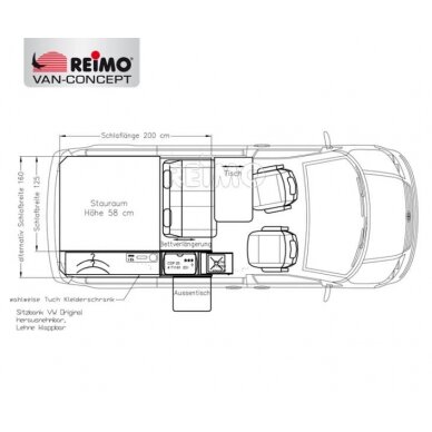 Stalo sistema VWT6/5 Bike &
Naršyti Granitto rinkinyje 1