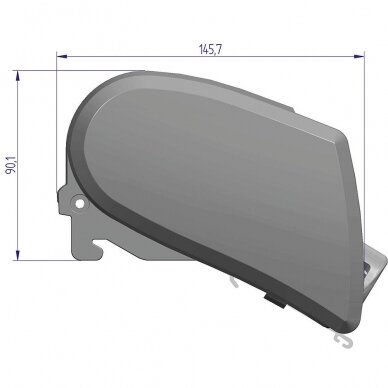 Markizė Omnistor 6300 su 12 V varikliu korpuso spalva sidabro 10