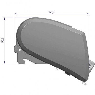 Markizė Omnistor 6300 su 12V varikliu korpuso spalva balta 3