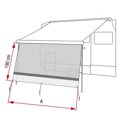 Sunview XL priekinė siena F80L, 325cm 1