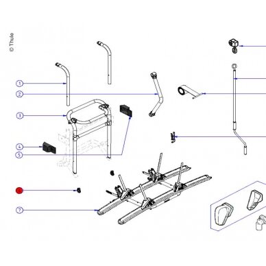 Vamzdžio stotelė Thule Lift V16