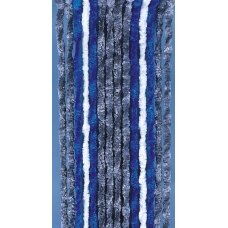 Vilnos užuolaidos 56 x 185 cm, pilka/mėlyna/balta priekabų durims